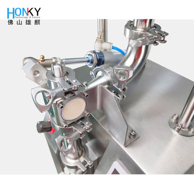 Desktop 5ml Syringe Tube Filling Machine With High Precison Ceramic Piston Pump For HA Gel Filling