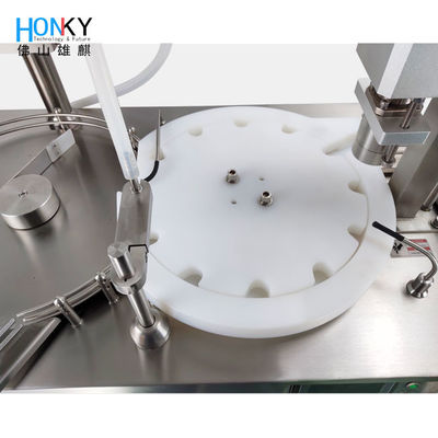 1500 BPH 5ml Vial Filling Capping Machine Semi Automatic With High Precision Piston Pump