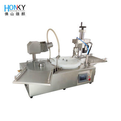 Desktop Semi-Automatic Essential Oil Bottle Filling Capping Machine With Ceramicpiston Pump For Cosmetic Oil Filling
