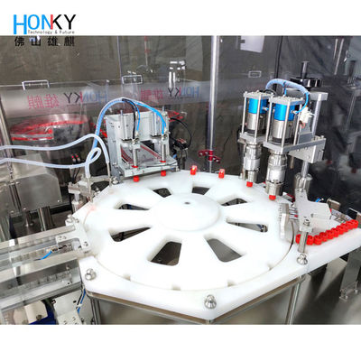 Automatic 50BPM 5ml Bio-Reagent Tube Filling And Capping Machine With Dould Head Filling For Bio Reagent Lqiuid Pack