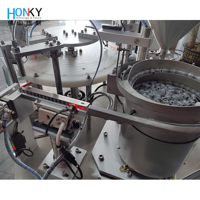 Mesin Pengisi dan Penutup Tabung Spuit Gigi 10ml dengan Pompa Piston Presisi Tinggi untuk Pengisian Spuit Farmasi Gigi