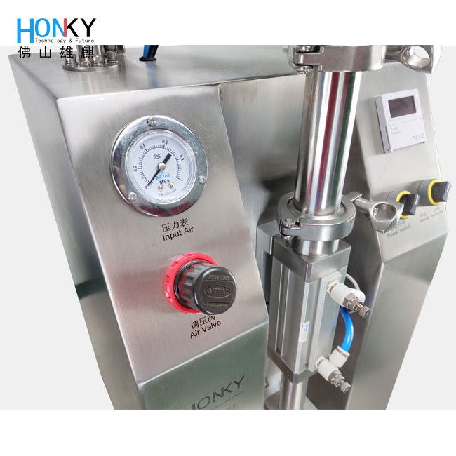 Desktop Type 2ml Keramik Piston Pump Paste Filling Machine untuk Penuh dan Pengemasan Jarum Suntik