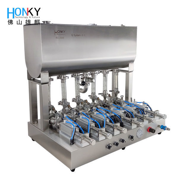 Multiple Lines Paste Filling Machine 50g Paste Filling Pump With High Filling Accuracy For Cream Lotion