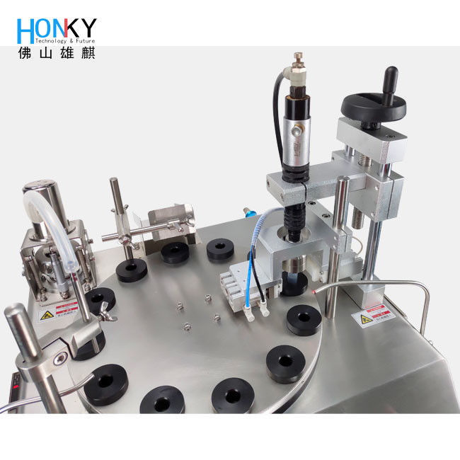 Desktop Semi-Automatic Vape Oil Liquid Filling And Capping Machine Dengan Keramik Piston Filling Pump System Untuk Pengisian Minyak
