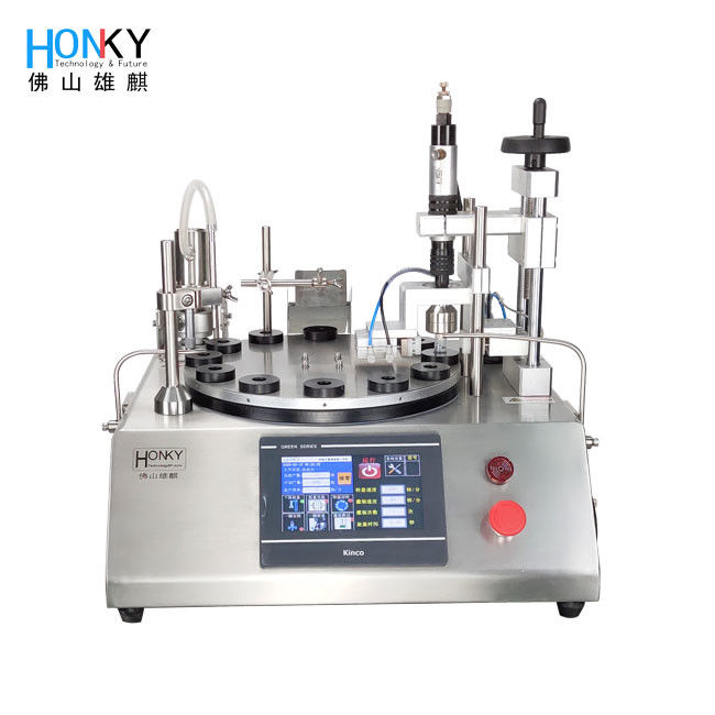 Desktop Semi-Automatic Vape Oil Liquid Filling And Capping Machine With Ceramic Piston Filling Pump System For Oil Fill