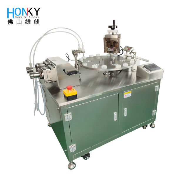 Desktop Automatic 2ml Cyro Tube Filling And Capping Machine With Double Head System For The Bio Reagent Filling