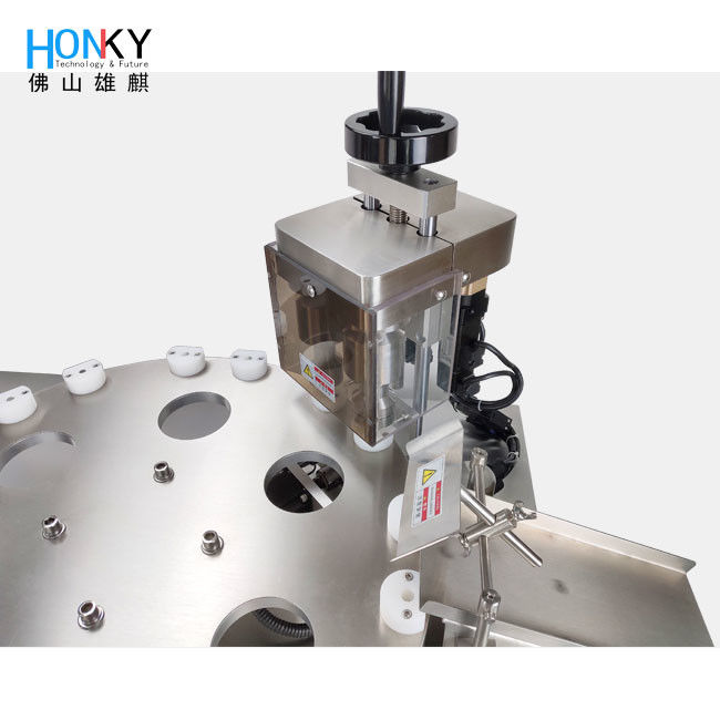 Mesin Pengisi dan Penutup Cairan Botol Kecil Semi-otomatis Dengan Sistem Saluran Ganda Untuk Industri Kosmetik Pengemasan Tabung Botol Kecil