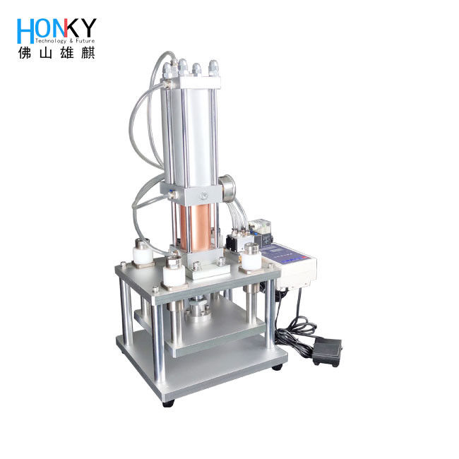 Adjustable Pressure Cap Pressing Machine for Small Business Use in Cosmetic Bottle Plug Pressing