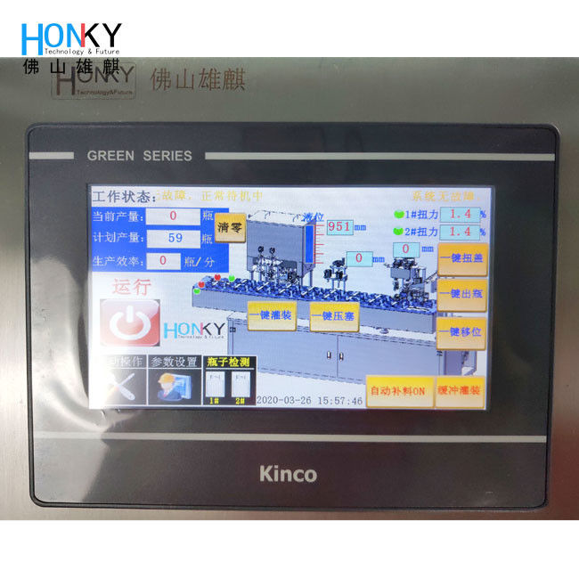 1.5kw 50ml Keramik Presisi Tinggi Piston Pump Mesin Pengisian Paste untuk Cream Paste Jar Packing