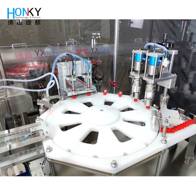 50 BPM Bio Reagent Automatic Filling Machine dengan Pompa Piston Keramik dan Range Pengisian 0,6-6ml