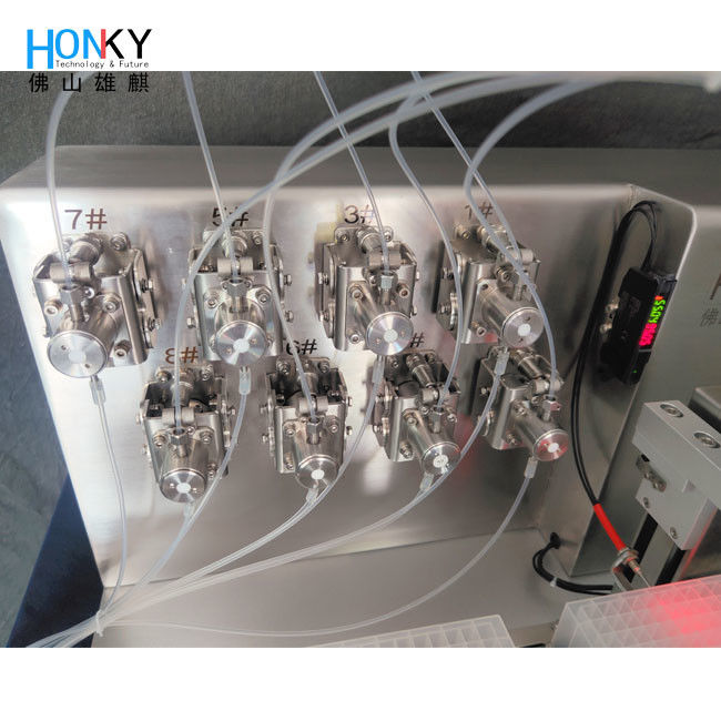 Mesin Penuh Strip PCR Desktop Sistem Penuh Multiple Head Untuk Penuh dan Pengemasan Cairan Reagen Bio