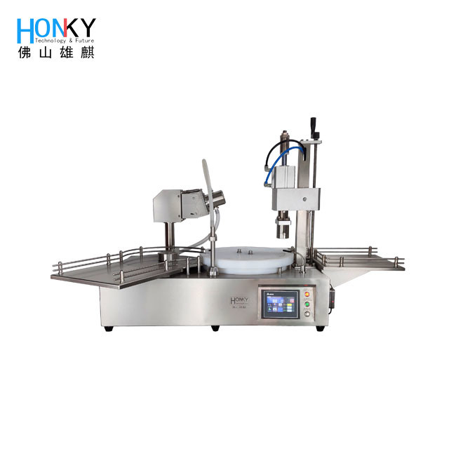 Desktop lab using 5ml vial filling and crimping machine with high filling precision for vial packing