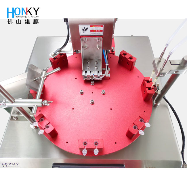 Desktop Centrifuge Tube Vial Filling Capping Machine With Ceramic Metering Pump