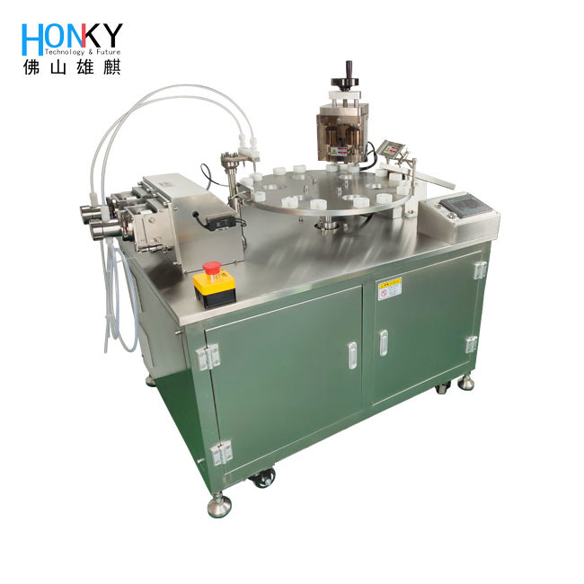 Desktop Automatic 2ml Cyro Tube Filling And Capping Machine With Double Head System For The Bio Reagent Filling