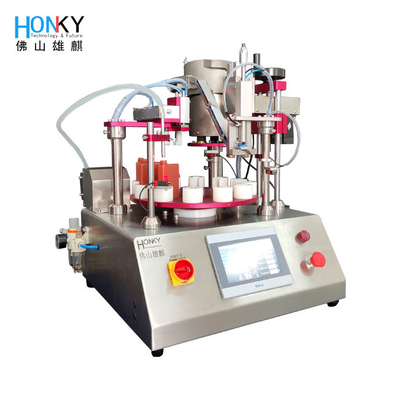 Otomatis 25ml Minuman Energi Penuh Mesin Capping Kontrol PLC