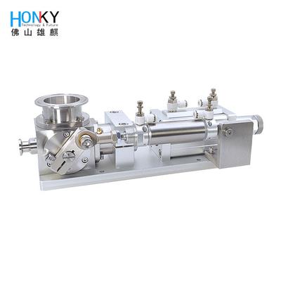 Pengaturan Manual Air Driven OEM Rotary Valve Pneumatic Piston Filling Pump Dengan Layanan OEM Untuk Penuhan Lotion Krim