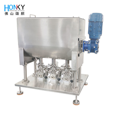 Multiple Head Servo Motor Driven High Precision Piston Pump Dengan Mix Hopper Untuk Pengemasan Kuantitatif Bahan Viskositas Tinggi