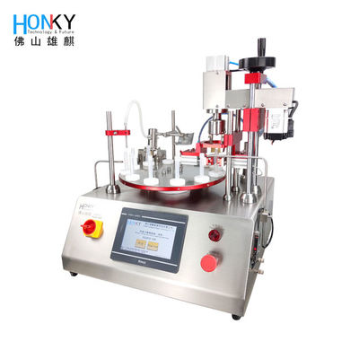 Desktop 2000 BPH Vial Liquid Filling And Capping Machine Untuk Reagen