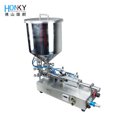 Mesin Penuh Pasta Krim Desktop Dengan Heating Hopper Untuk Penuh Bahan Pasta Krim
