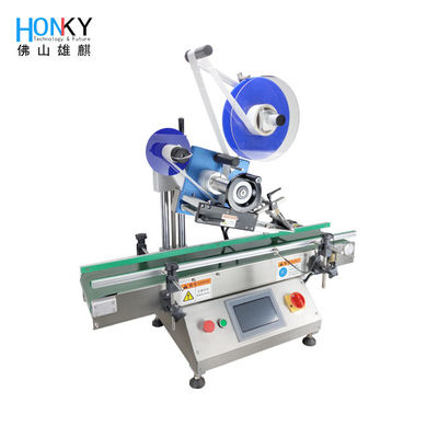 Pelan Card Doypack Flat Surface Automatic Labeling Machine Untuk Elektronik Pakaian Kotak Kemasan