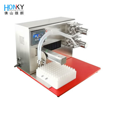 220V 50Hz Mesin Penuh Cairan Minyak Vape Otomatis 60-80 Botol / Min Kecepatan