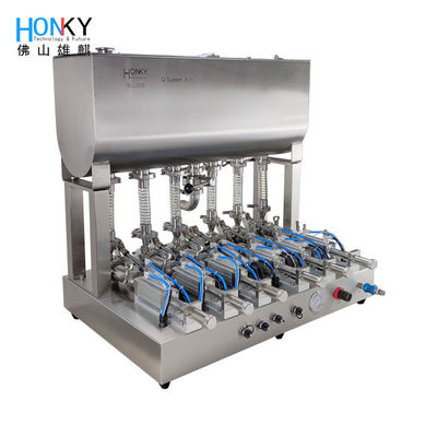 Mesin Pengisian Pelumas Berkecepatan Tinggi 6 Kepala 8000BPH 500W