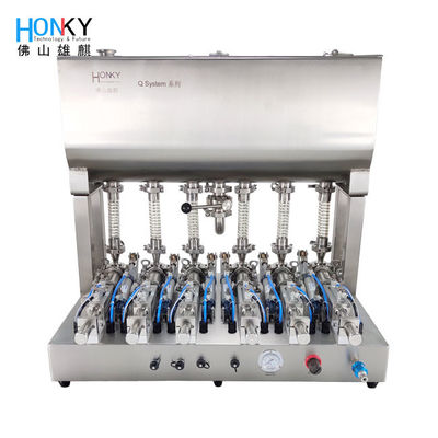 6 Line 200g Maya Paste Filling Machine Dengan Pump Piston Presisi Tinggi Untuk Bag Packing Machine Menggunakan