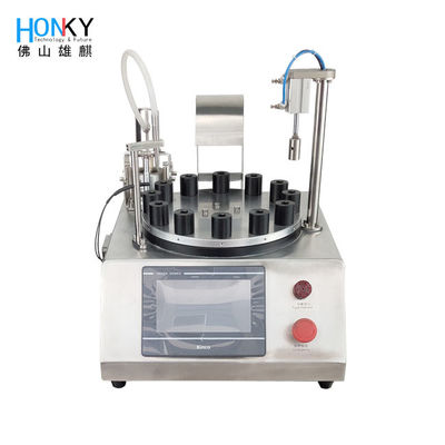 40BPM Parfum Vial Filling Machine Table Top Perfume Capping Machine
