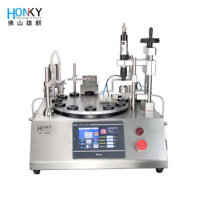 Desktop Semi-Automatic Vape Oil Liquid Filling And Capping Machine Dengan Keramik Piston Filling Pump System Untuk Pengisian Minyak