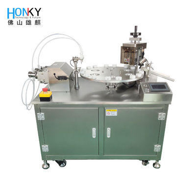 Full Electric Control Otomatis Botol Kecil Reagen Penuh Dan Capping Mesin Dengan Servo Capping System Untuk Reagen