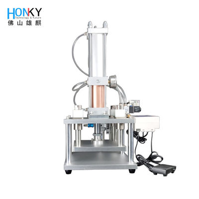 Jenis Desktop 3600 BPH Botol Cap Sealing Machine Crimping Pressing