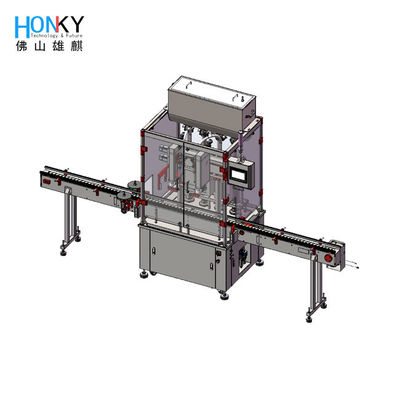 Full Automatic 2L Detergent Gel Liquid Filling Capping Machine Lqiid Filling Line Untuk Paket Industri Shampoo