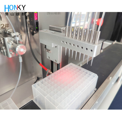 Clean Bench PCR Tube Strip Bio Reagent Desktop Filling Machine Untuk Line Type 96 Deep Well Plate